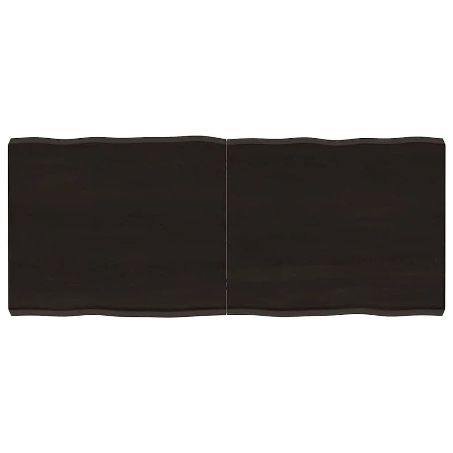 vidaXL Tischplatte 120x50x2-6 cm Massivholz Behandelt Baumkante 364025