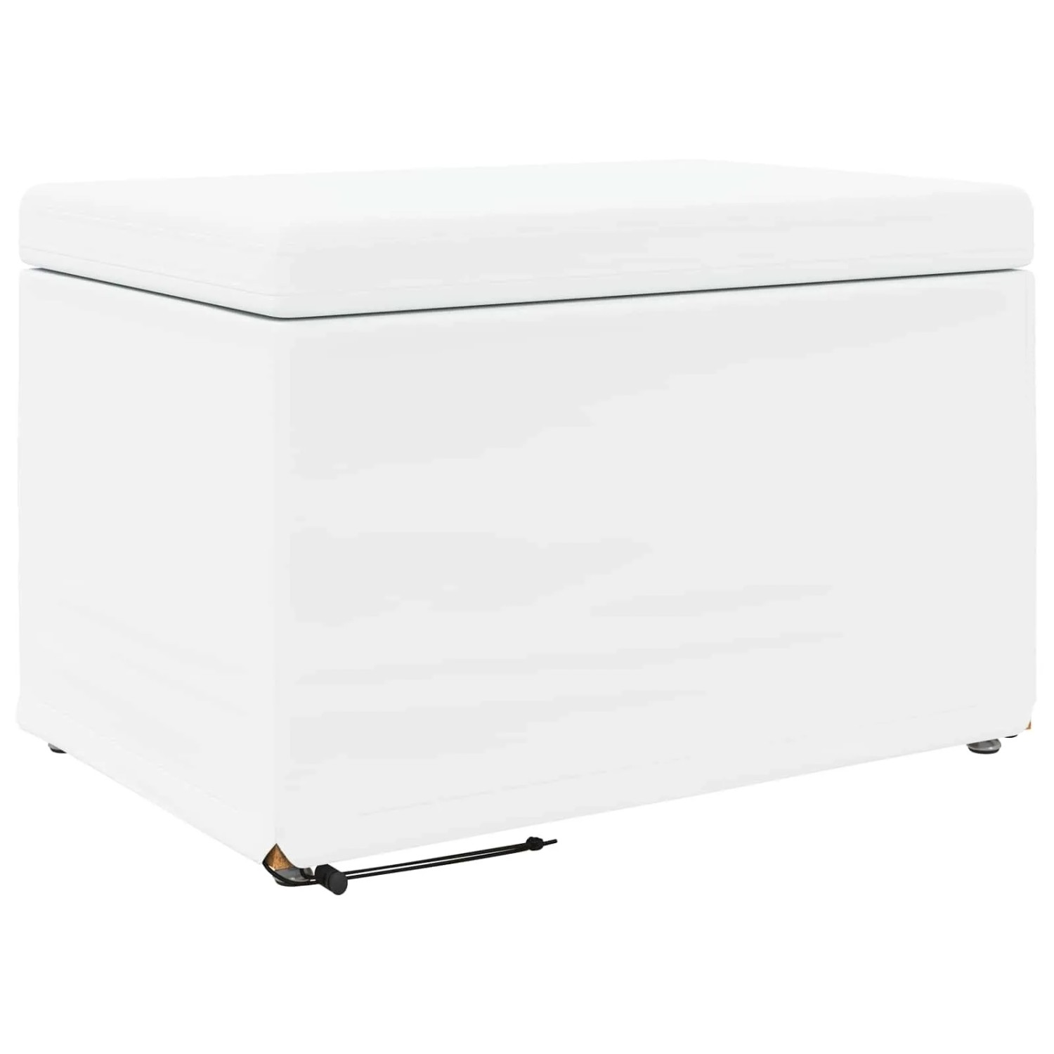 vidaXL Hocker Weiß 61 x 41 x 40 cm Kunstleder und Engineering Holz 876772