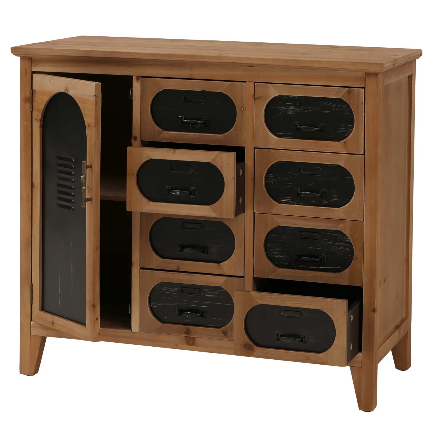 MCW Apothekerkommode O63 Vintage Shabby Industrial Korpus Natur günstig online kaufen