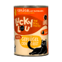 Lucky Lou Katzen-Nassfutter Adult Geflügel, 400g Dose. Alleinfutter für erwachsene Katzen.