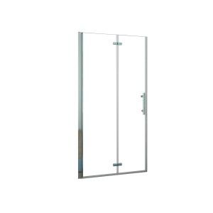AICA Falttür Duschtür 100x195cm, 6mm ESG Glas, Drehtür für Walk-In Dusche, Duschabtrennung.