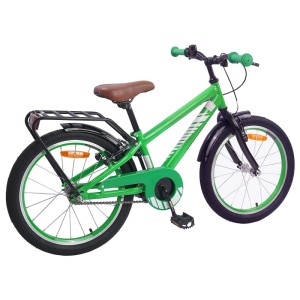 vidaXL Kinderfahrrad 20 Zoll für 6-11 Jahre Alt Grün 42009368