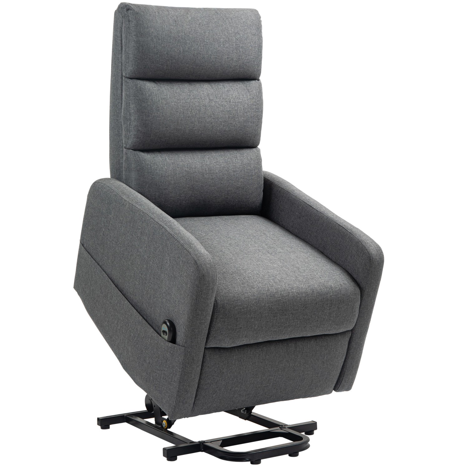Thumbnail - HOMCOM Fernsehsessel mit Aufstehhilfe Polyester Dunkelgrau 62B x 86,5T x 105H cm