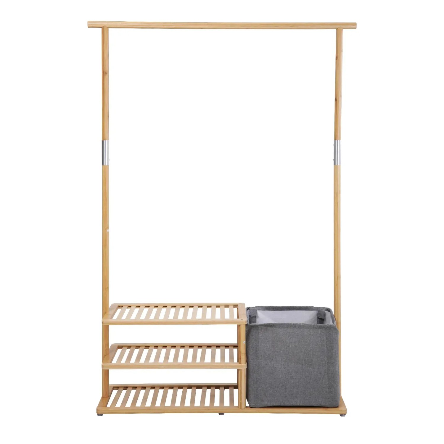 Svita Basri Garderobe mit Schuhablage und Aufbewahrungsbox aus Bambus.