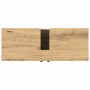 Waschbeckenschrank Artisan-Eiche, Holzwerkstoff, Draufsicht. Rechteckiger Unterschrank mit Aussparung für Waschbecken.