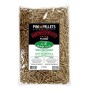PINI Grillpellets 1,5 kg aus 100% Eichenholz, 6mm, in transparenter Tüte. Ideal für Grill, Smoker, Pizzaofen.