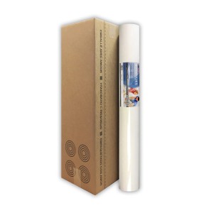 PROFHOME Renoviervlies 150g, 4 Rollen im Karton. Glatte, weiße Vliestapete für Renovierung.