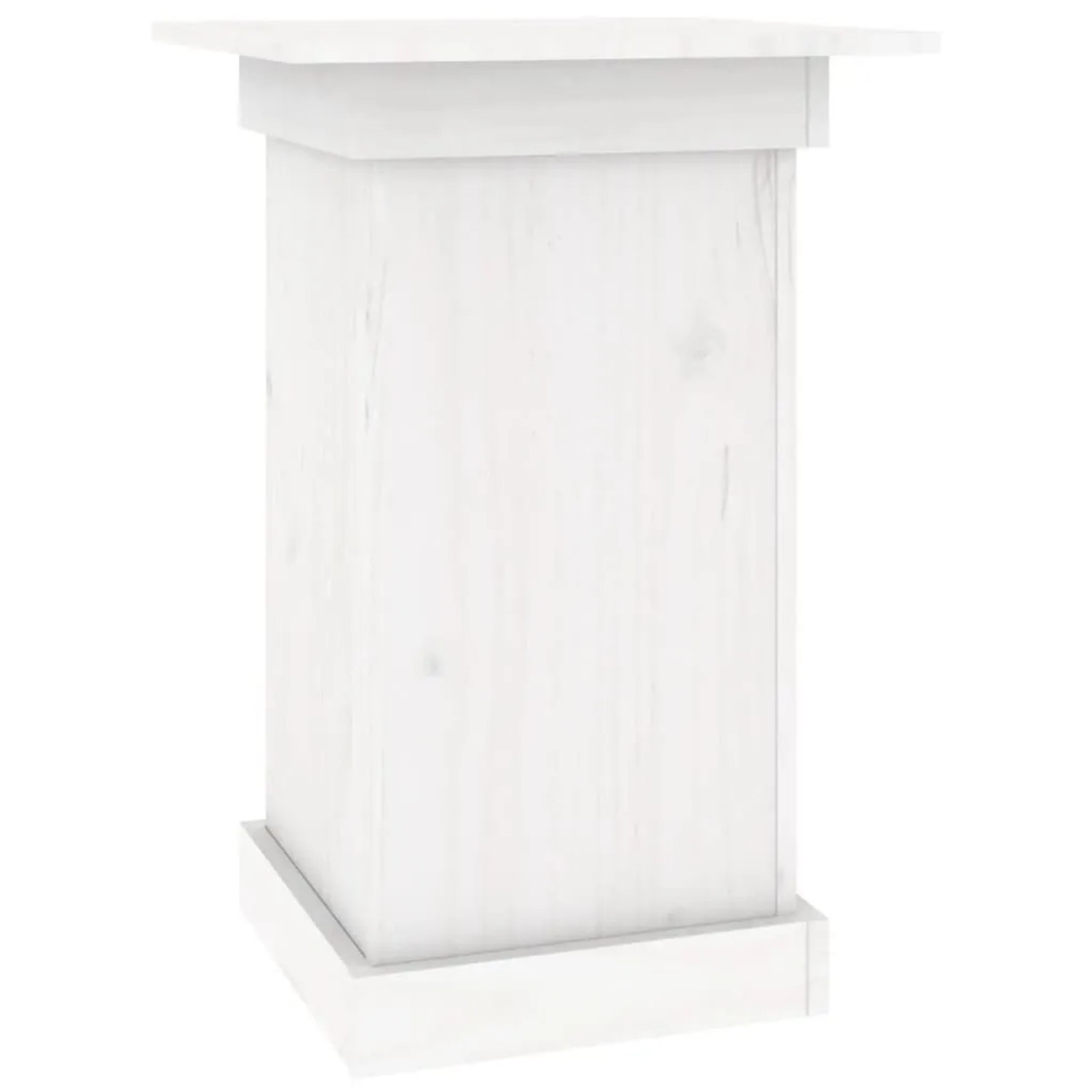 vidaXL Blumenständer Weiß 40x40x60 cm Massivholz Kiefer 823630