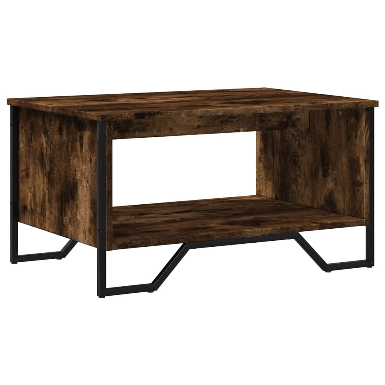vidaXL Couchtisch Räuchereiche 75x51x40 cm Holzwerkstoff 848486