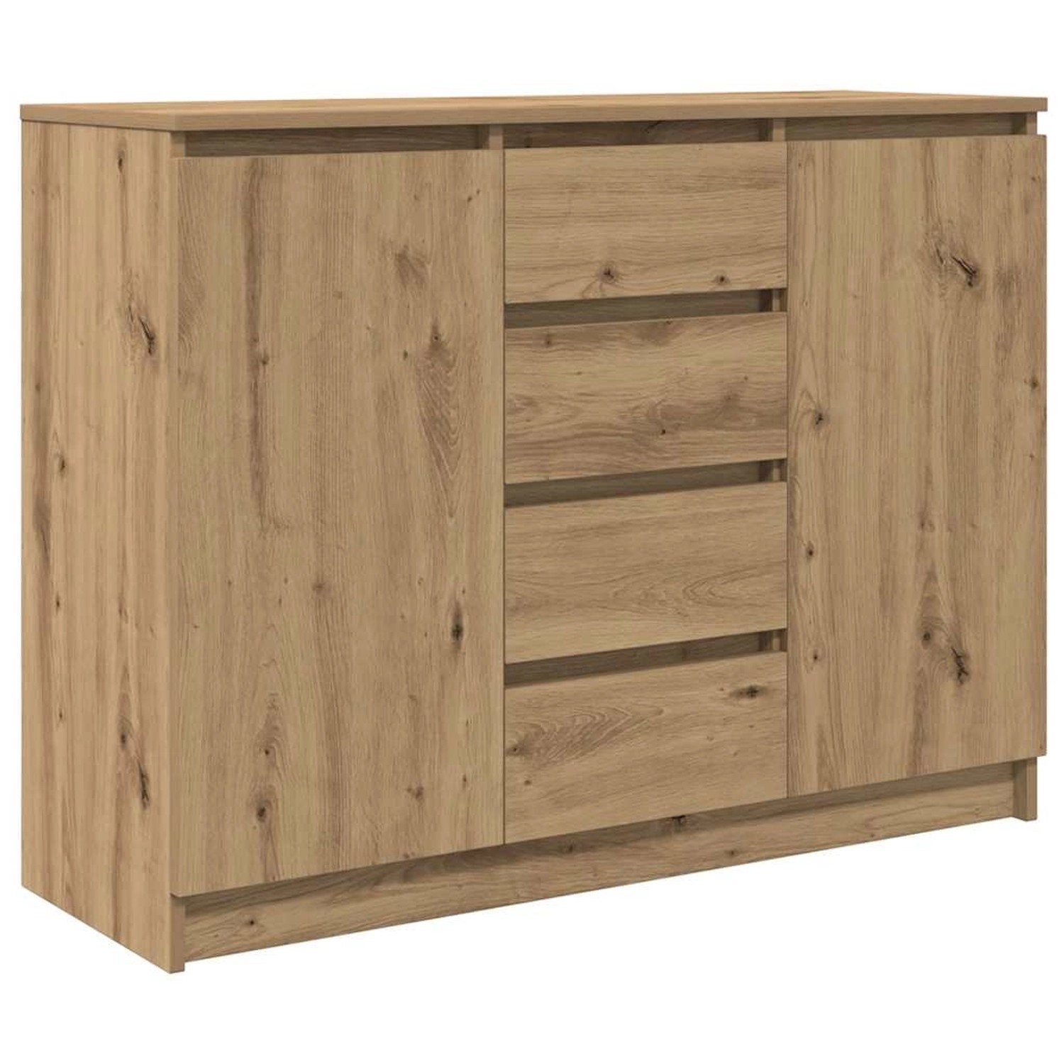 vidaXL Sideboard mit Schubladen Artisan-Eiche 100,5x35x76 cm 3328452 günstig online kaufen