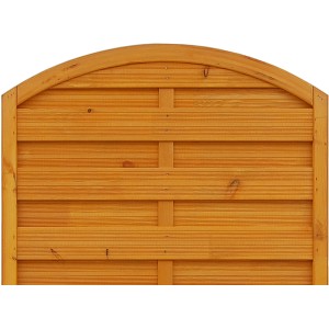 Sichtschutzzaun Element München, Pinie, 180x90cm, geriffelte Bretter, blickdicht.