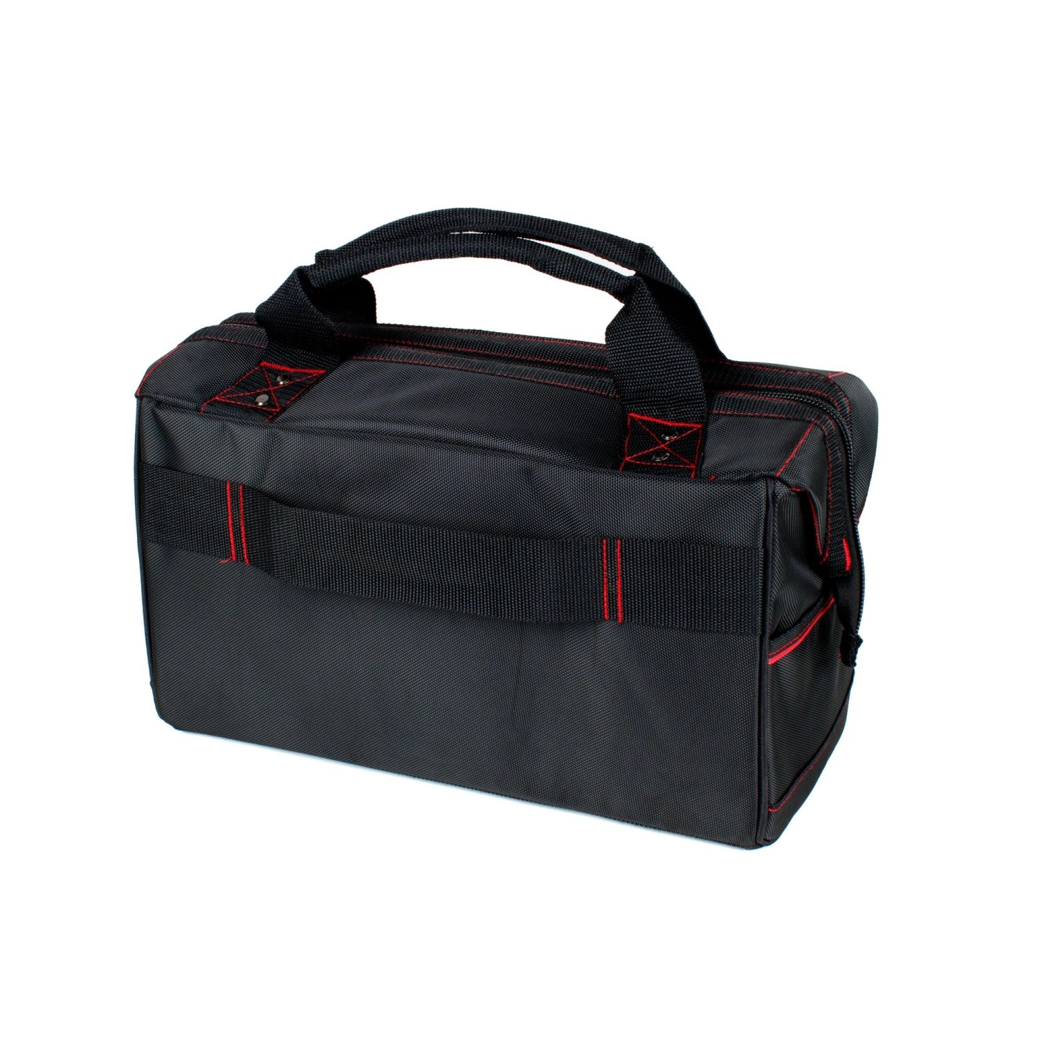 Mephisto Werkzeugtrolley Nova, robuste Werkzeugtasche mit Tragegriffen und roter Naht.