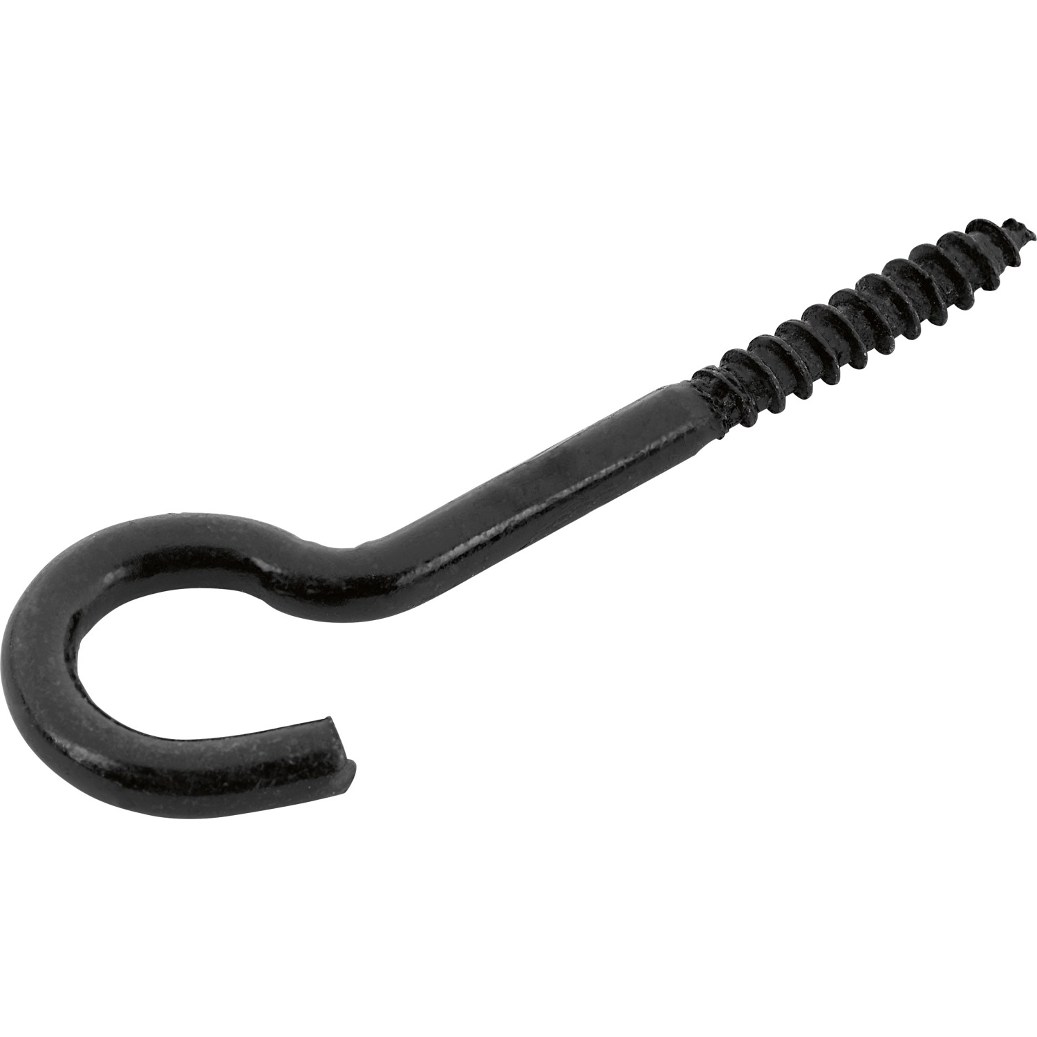 Deckenhaken Eng Gebogen Schwarz Verzinkt Ø 5,0 x 80 mm 5 Stück