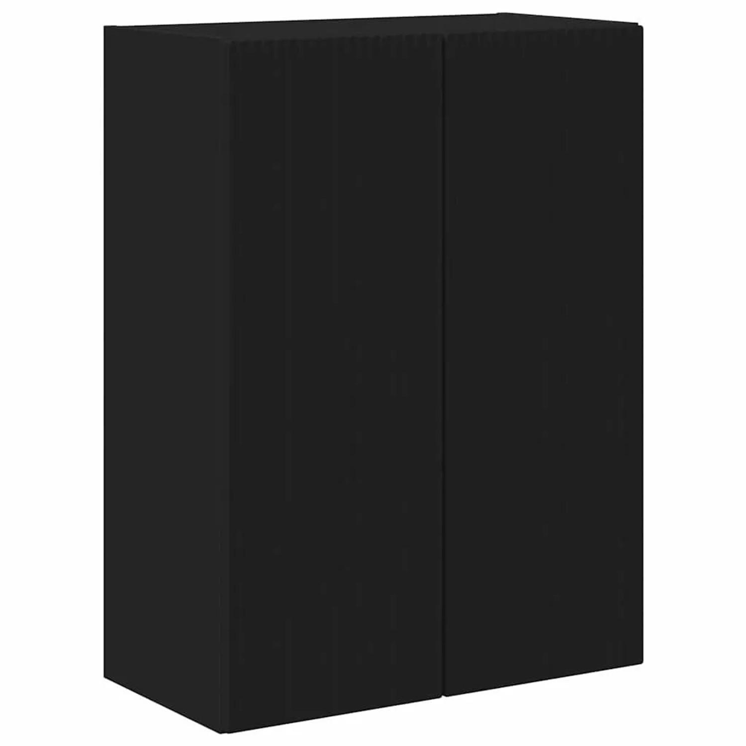 vidaXL TV-Wandschrank Schwarz 59,5 x 31 x 80 cm Holzwerkstoff 892360