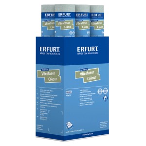 Erfurt Vliesfaser Colour 302-8 Hellgrün, Rolle Dekorative Tapete