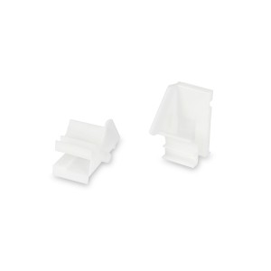 Avosdim Einlauftrichter für Rollläden, 2er-Set, weiße Kunststoff-Tulpen für 8mm Blattsteigung.