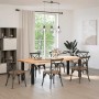 vidaXL Konsolentischbeine, 4 Stk, schwarz, 72-74 cm, Stahl für DIY Möbelbau.
