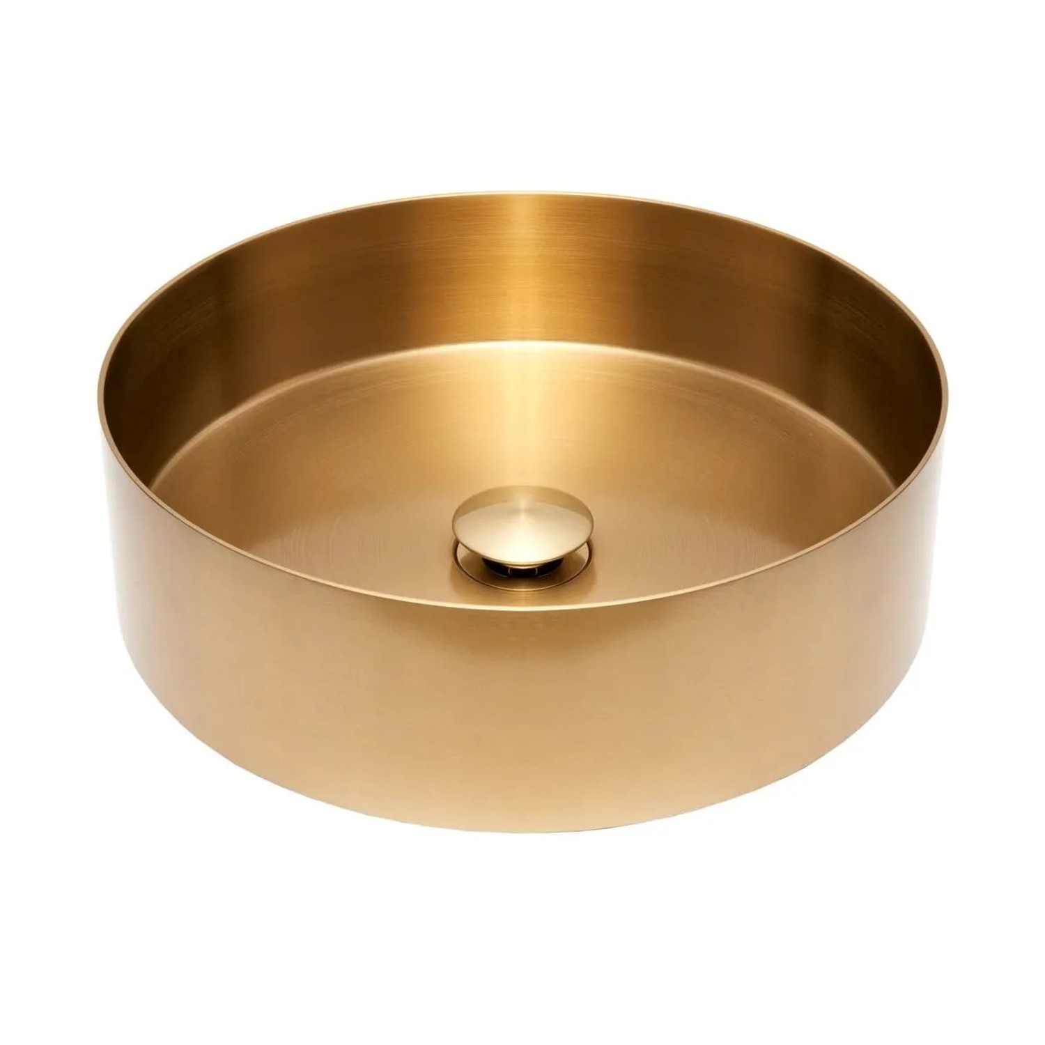 Swiss Aqua Technologies Aufsatzwaschbecken Edelstahl 38CM Gold Gebürstet