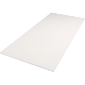 Weiße Tischplatte (200x90x2,5 cm) für Möbelbau und Regale.
