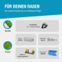 Aufsätze für Gloria MultiBrush: Kantenschneider, Rasenlüfter, Vertikutierwalze, Rasen- und Kantenschneider, Kunstrasenbürste.