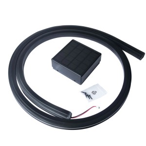 Home Deluxe Nutleiste Callux Stripe 3er Set mit Solar LED-Beleuchtung, anthrazit.