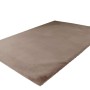MeGusta Shaggy Teppich in Taupe, 120x170 cm. Hochfloriger, einfarbiger Kurzflorteppich.