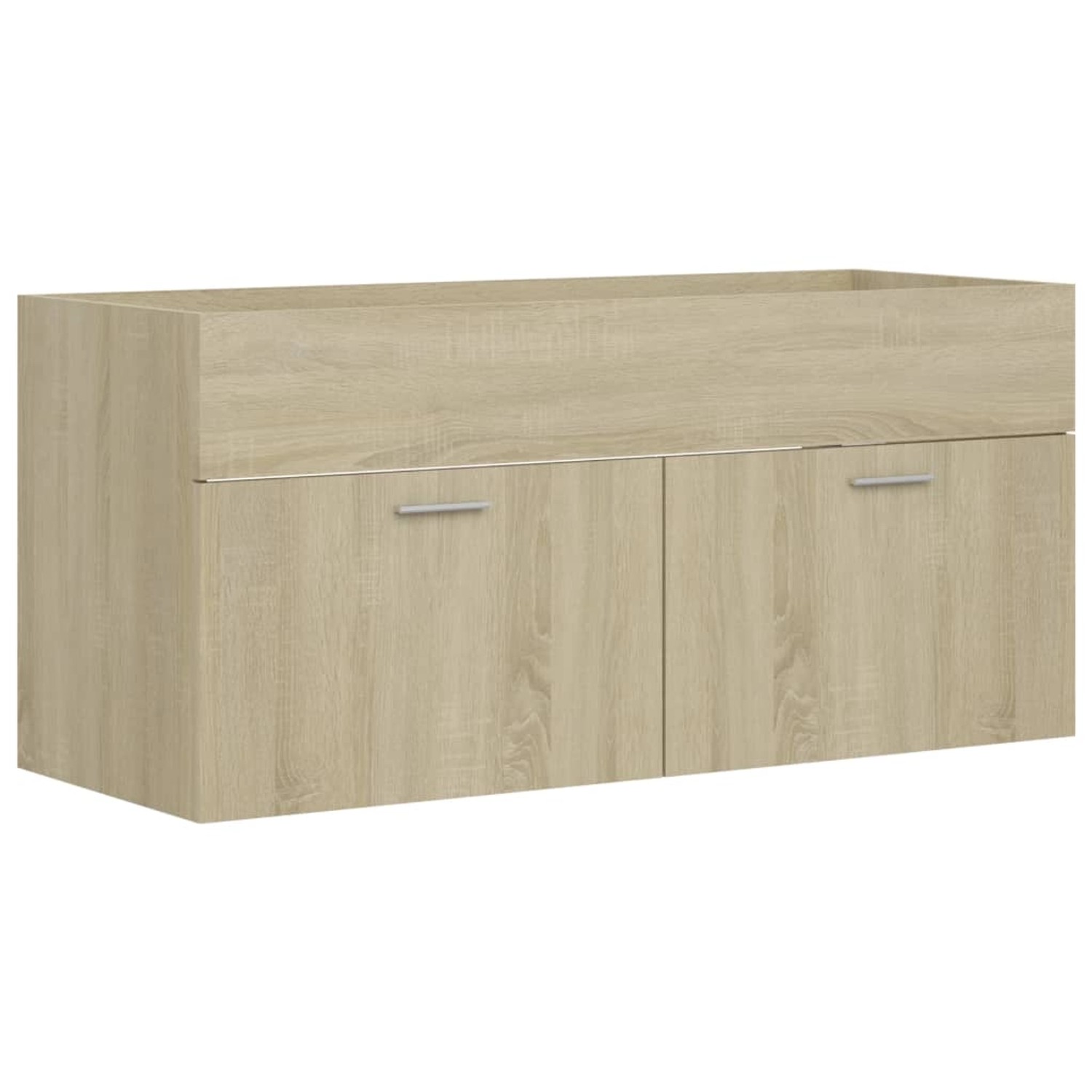 vidaXL Waschbeckenunterschrank Sonoma-Eiche 100x38,5x46cm