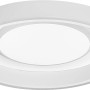 Weiße Ledvance Smart+ WiFi Deckenleuchte Orbis Claria RGBTW, Ø 49 cm. Smarte Lampe mit Haupt- und Seitenlicht.