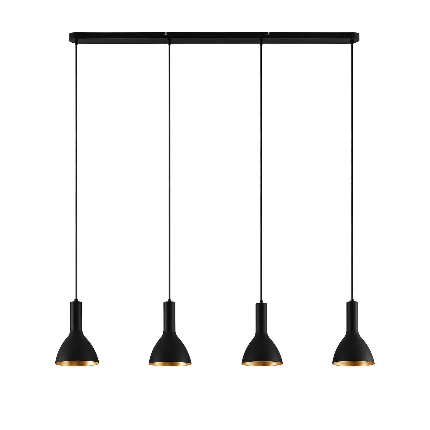 Arcchio Pendelleuchte Cosmina 9626179 Modern in Schwarz aus Metall 4-flammi günstig online kaufen