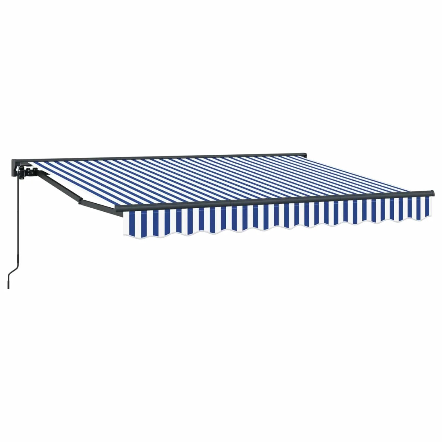 vidaXL Manuell Einziehbare Markise Blau und Weiß 3,5 x 2 m 3420401