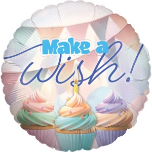 Party Factory Folienballon Happy Birthday Pastel Motiv 1 Ø 45 cm