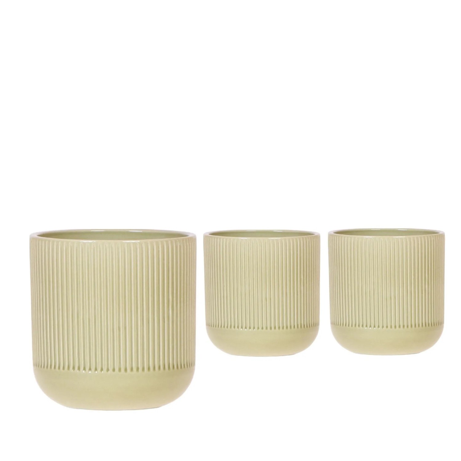 Keramik-Übertopf Flare Green Topf-Ø ca. 9 cm