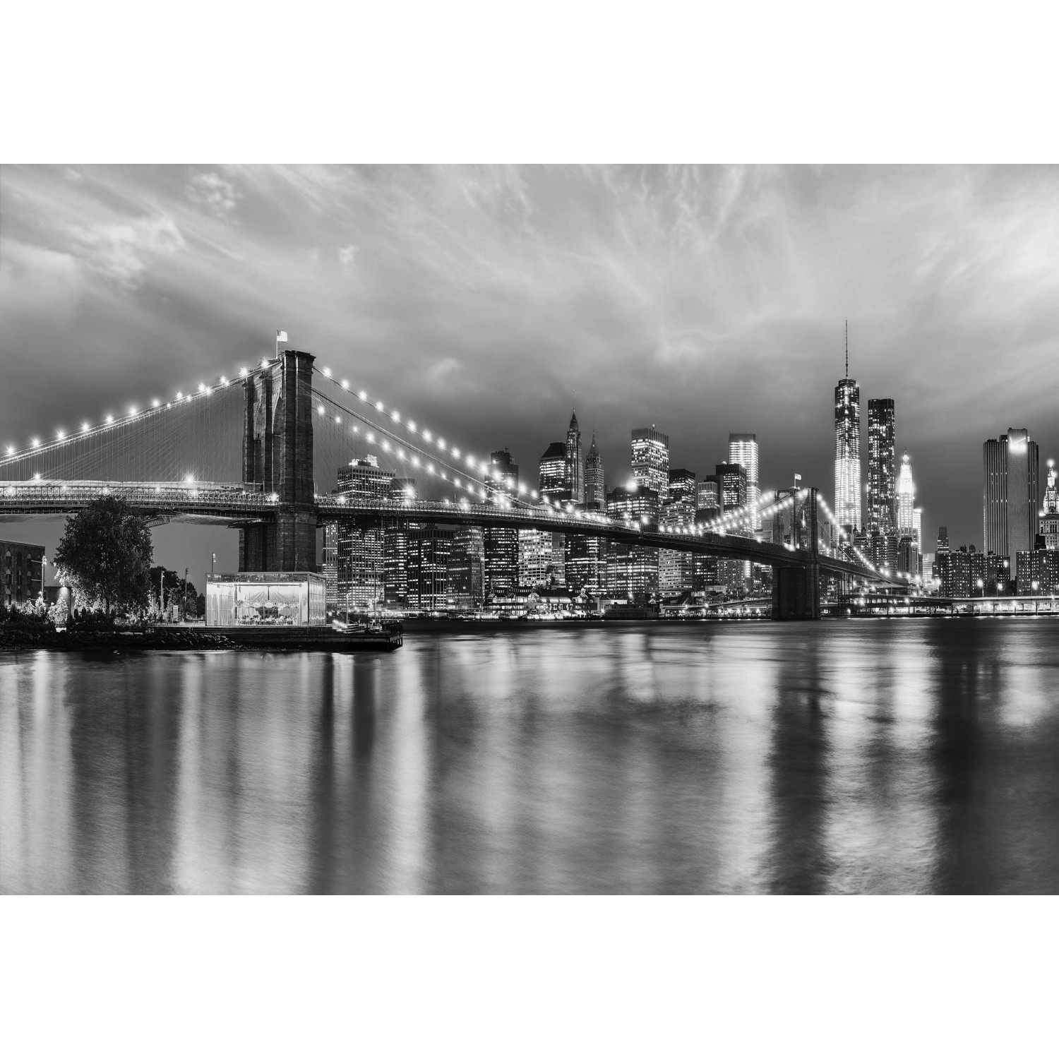 Komar Fototapete Brooklyn B/W 368 x 254 cm