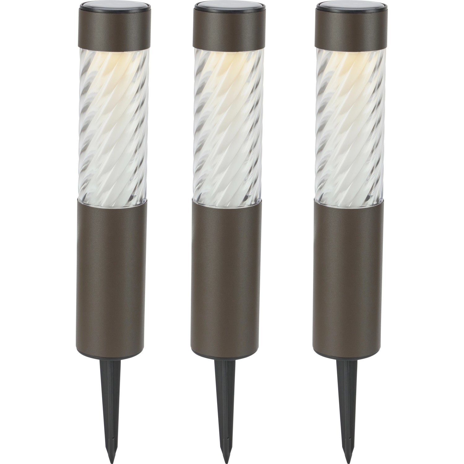 Solar-LED-Dekoleuchte Isili 4er-Set Ø 5,5 cm x 37,5 cm