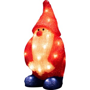 Konstsmide LED Acryl Weihnachtsmann mit 32 warmweißen Dioden für die Außen-Weihnachtsdeko.
