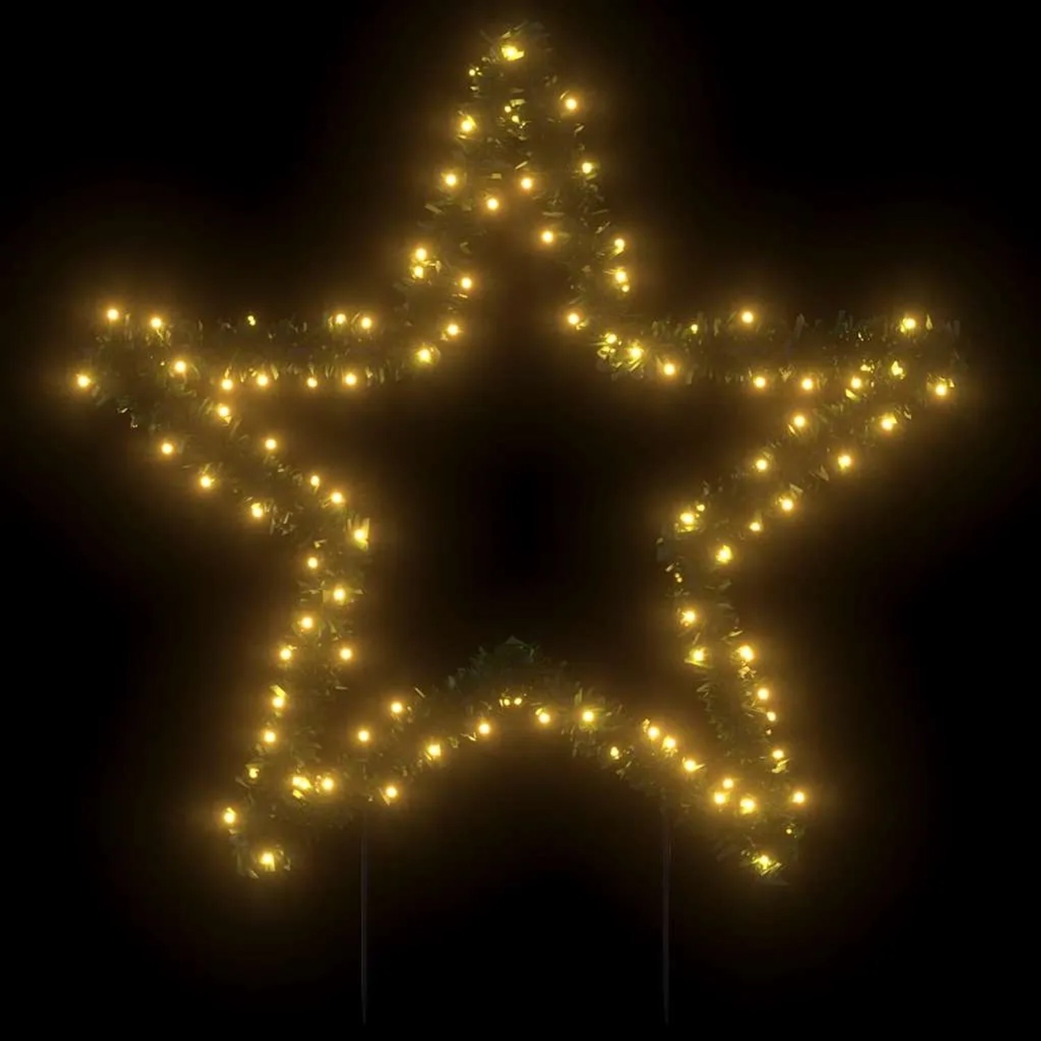 vidaXL Weihnachtsstern mit 115 LEDs, 85 cm, warmweiß, für den Außenbereich.