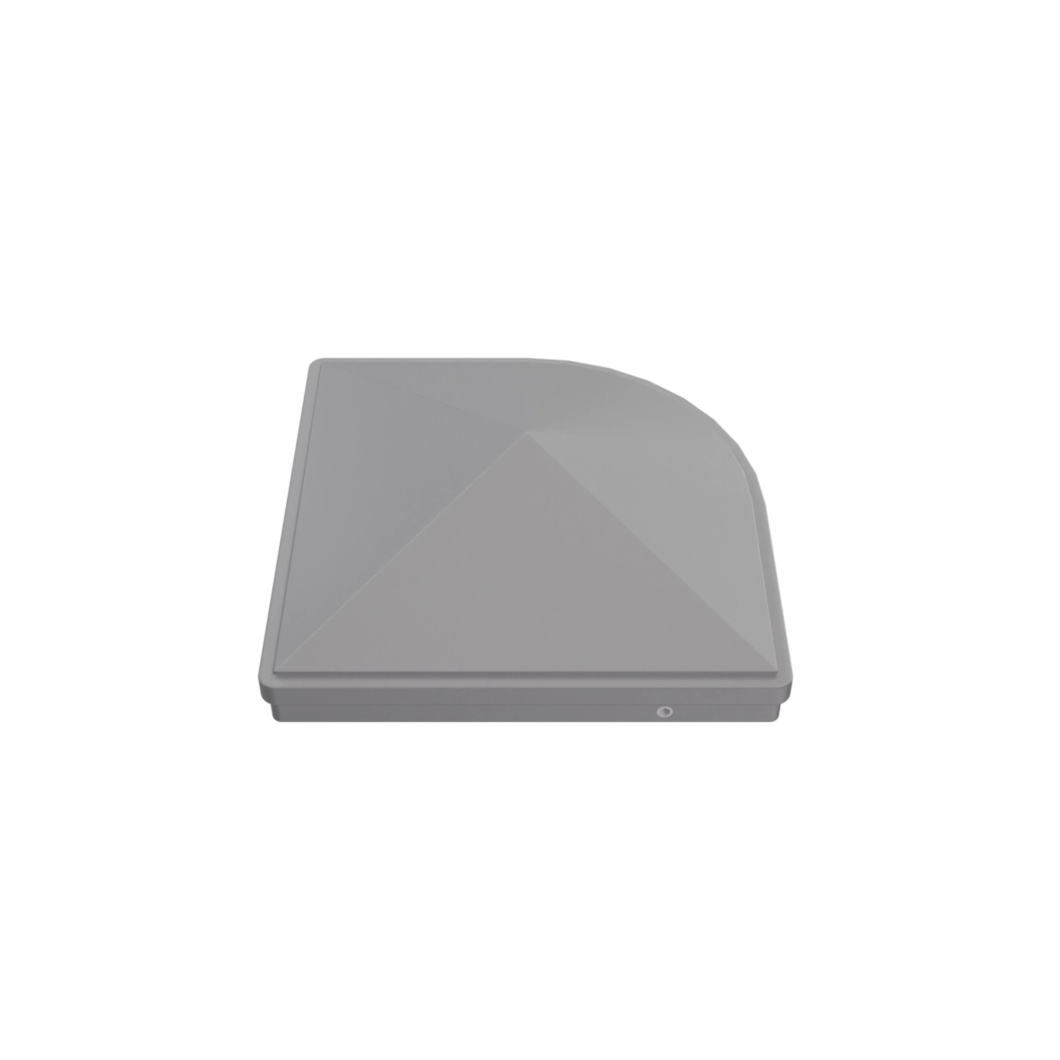 GroJa Pfostenkappe Premium für variable Pfosten 7 cm x 7 cm Silbergrau günstig online kaufen