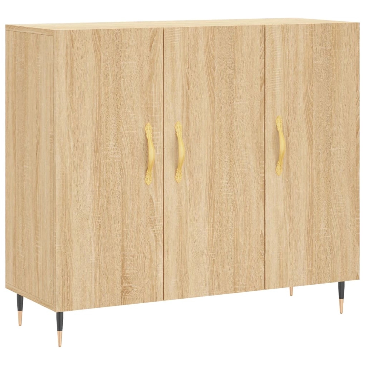 vidaXL Sideboard Sonoma-Eiche 90x34x80 cm Holzwerkstoff 828087 günstig online kaufen