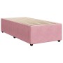 Rosa vidaXL Boxspringbett 100x200 cm mit Lattenrost. Bett für erholsamen Schlaf.