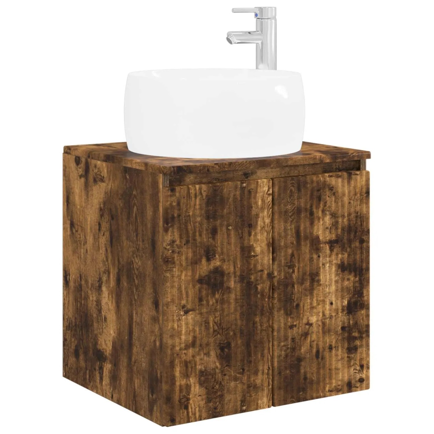 vidaXL Wandmontierte Waschtisch Geräucherte Eiche 49,5 x 44,5 x 66 cm 890457