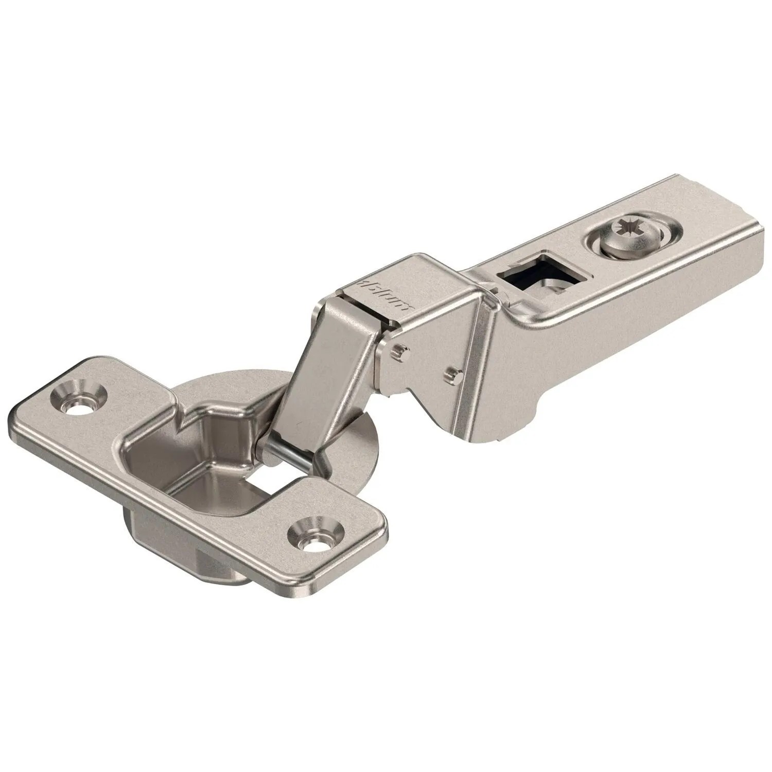 Blum Standardscharnier Clip 100 Grad 9,5 mm Gekröpft mit Feder Schrauben
