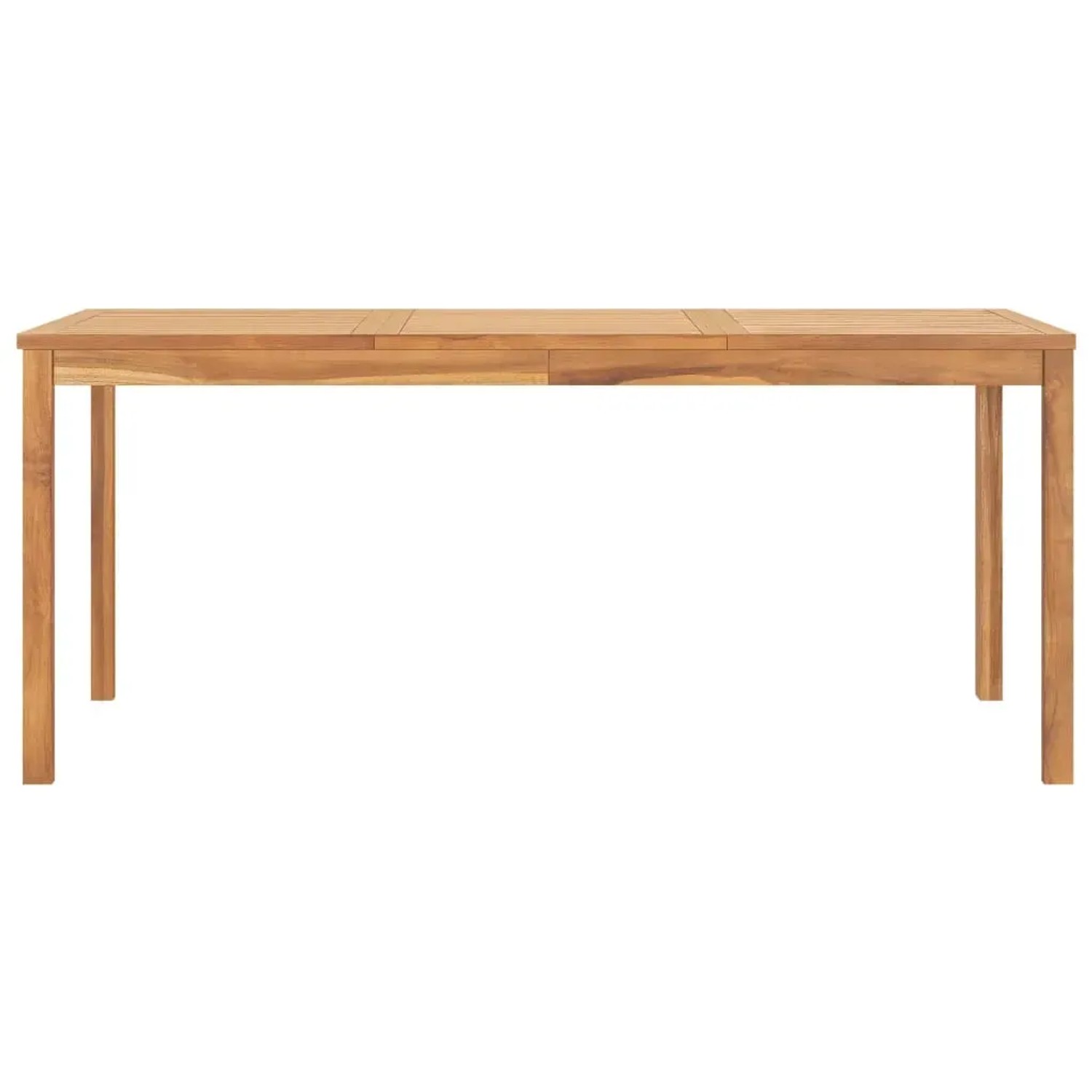 vidaXL Garten-Essgruppe, 7-teilig, Teakholz. Gartentisch und Stühle aus Massivholz.