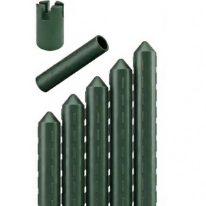 TTL GARDEN Rankstäbe 180 cm x 16 mm 5er Set Stahlkern Kunststoffbeschichtet Rankhilfe für Garten Hochbeet Gewächshaus Pflanzenstütze