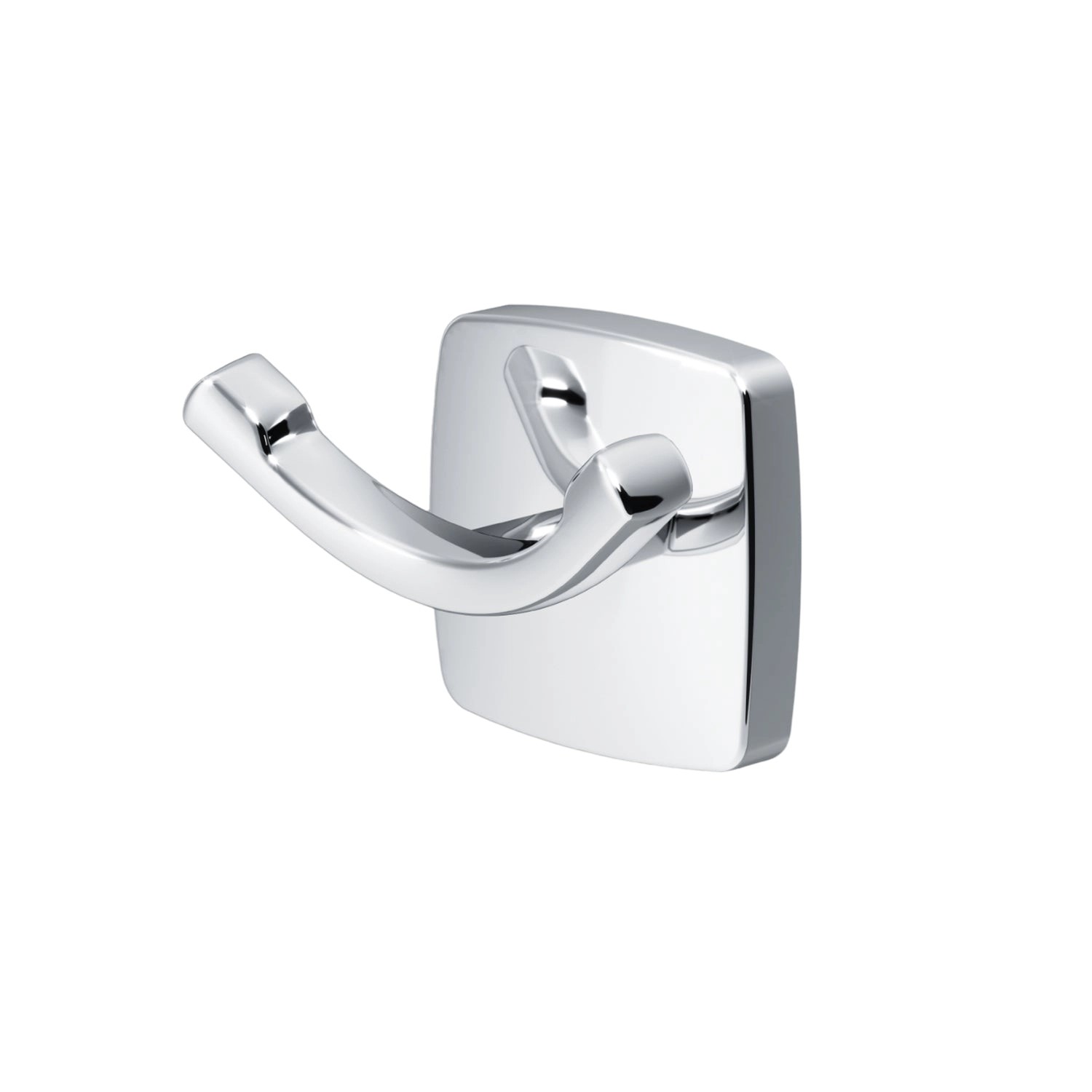 AM.PM Handtuchhaken Gem Chrom, Bad-Accessoire aus Edelstahl mit zwei Haken.