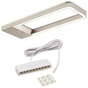 SOTECH Domus-Line LED Unterbauleuchte SOTTI mit Sensor 186 x 67 mm 12V 5W Warmweiß 3000K Edelstahloptik