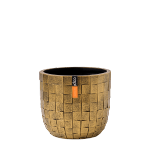 Capi Europe Blumentopf kugel Nature Blocks Ø 9 cm x 8 cm Schwarzgold