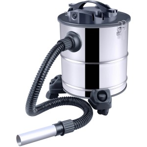 El Fuego Aschesauger, 1200 W, aus Edelstahl mit Schlauch und Aluminiumdüse.