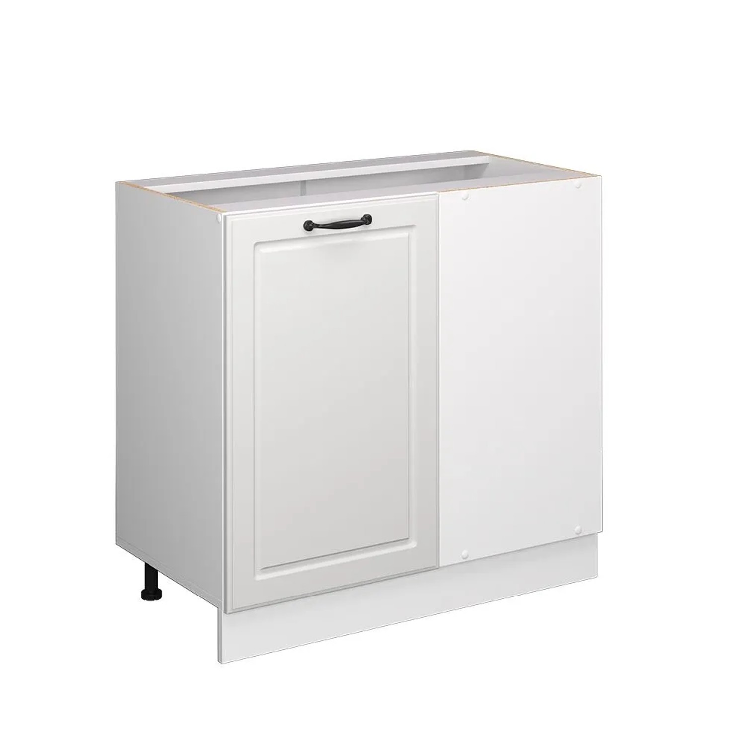 Vicco Eckunterschrank R-Line Weiß Landhaus Weiß 86 cm ohne Arbeitsplatte