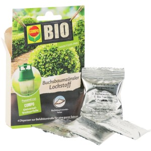 Compo BIO Buchsbaumzünsler Lockstoff, 4 Stück zur Befallskontrolle. Pheromon-Lockstoff für Universal-Trichterfalle.
