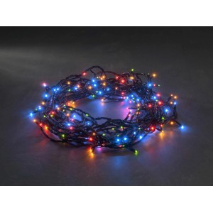 Konstsmide Micro LED Lichterkette mit 80 bunten LEDs für innen und außen.